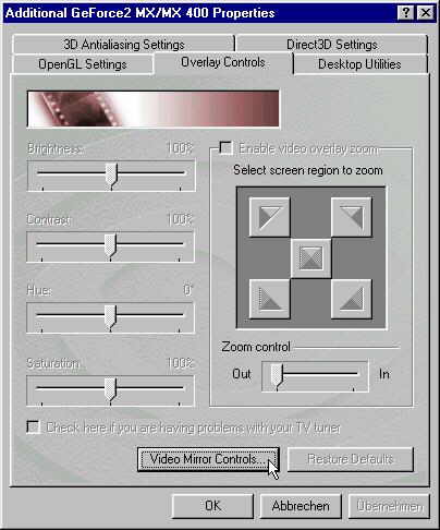 Overlay Controls